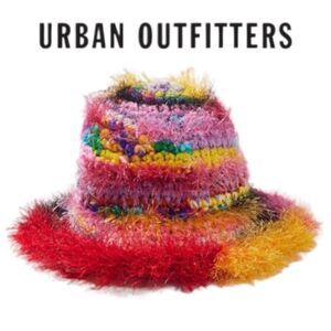 Urban Outfitters Multicolor Fuzzy Hat